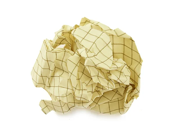 Skrynkligt papper boll — Stockfoto