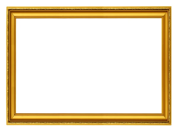Marco horizontal dorado — Foto de Stock