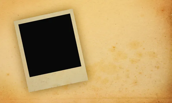 Photo frame with yellowed copy space — Stock Photo, Image