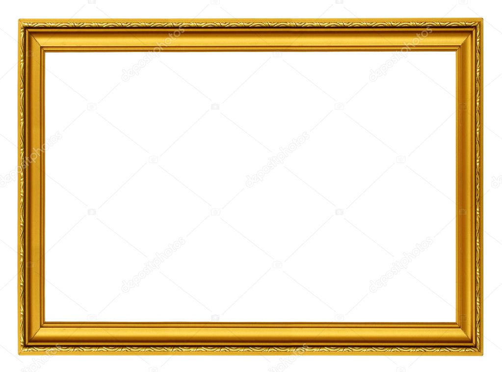 Golden horizontal frame