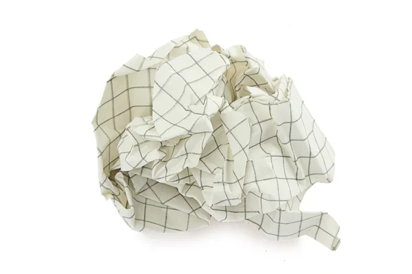 Bola de papel amassada — Fotografia de Stock