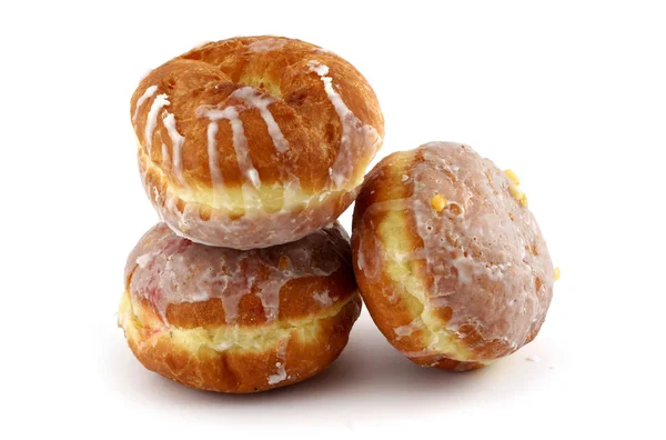 Donuts gelados em branco — Fotografia de Stock