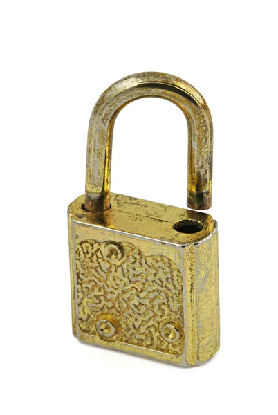 Vintage padlock in open position — Stock Photo, Image