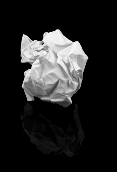 Crumpled paper ball — Stock Photo, Image