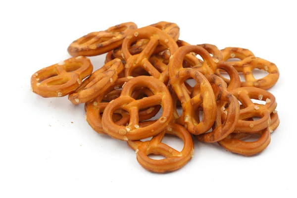 Glazed and salted pretzels — Stock Photo, Image