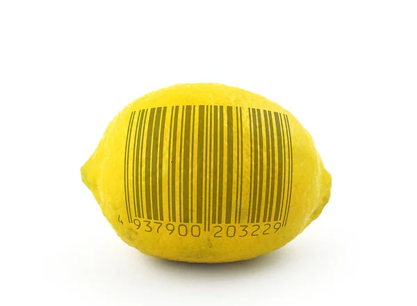 Lemon to scan — Stock Photo, Image