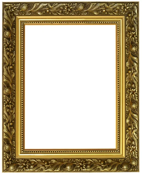Horizontální zlatý rám — Stock fotografie