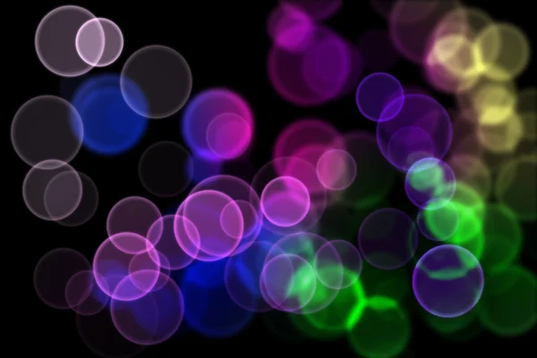 Farbige Lichter in der Nacht — Stockfoto
