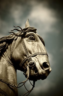 Horse statue clipart