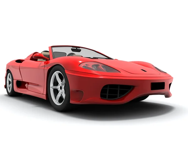 Piros sport autó — Stock Fotó