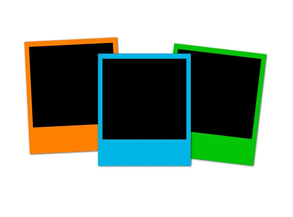 Tři barevné fotografie — Stock fotografie
