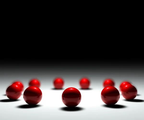 Bolas vermelhas — Fotografia de Stock