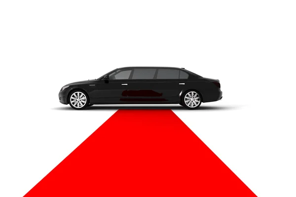 Zwarte limousine — Stockfoto