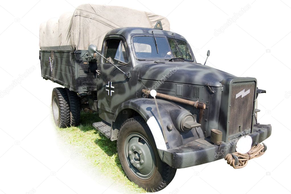 Military truck from Second World War