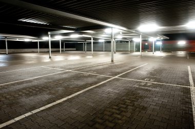 Empty parking level clipart