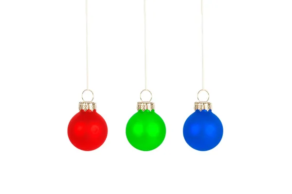 Boules de sapin de Noël RGB — Photo