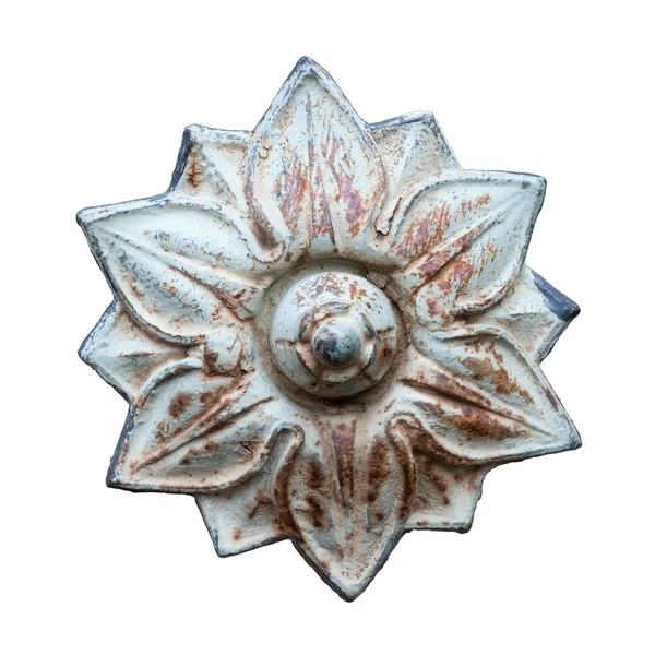 Květ 1, kovová ozdoba — Stock fotografie