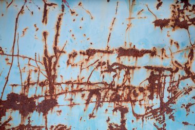 Blue rusted metal surface No. 2 clipart