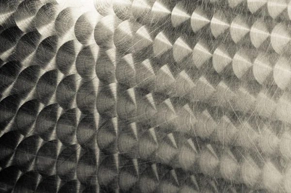 Poškrábaný stříbrné kovové textura — Stock fotografie