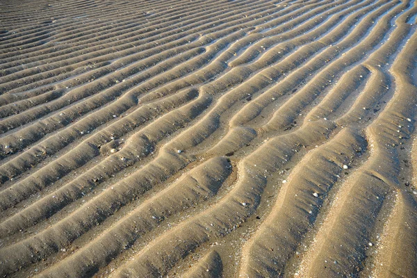 Spiaggia con sabbia strutturata — Foto Stock