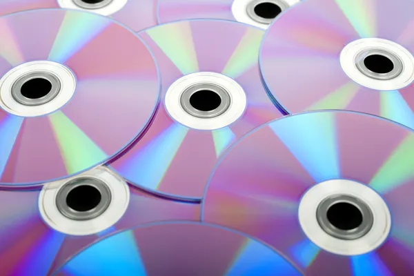 Several DVD / CD (rear) — Stock Photo, Image
