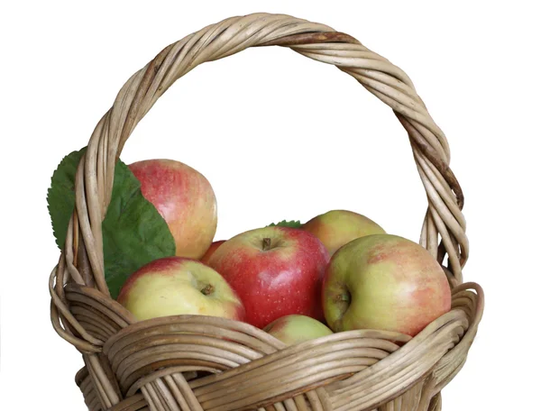 Яблоки в корзине — стоковое фото