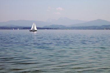 Sailing on the Chiemsee clipart