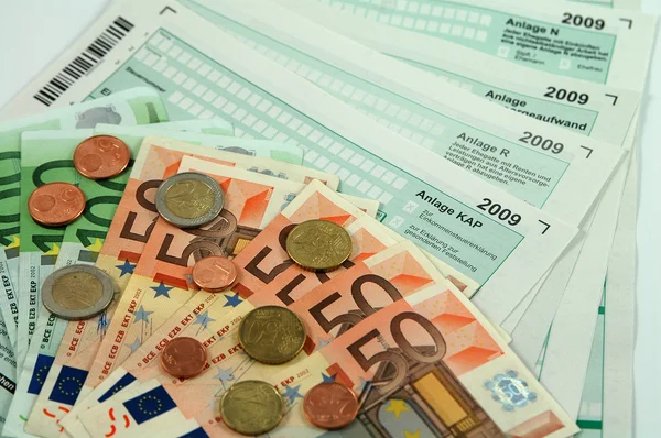 독일 세금 양식 2009 — 스톡 사진
