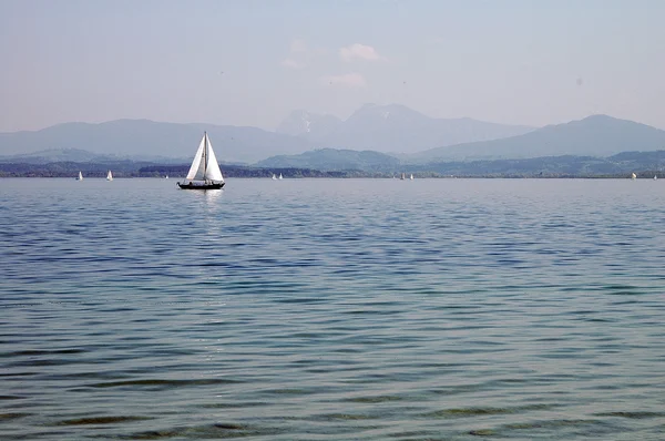 Sailing on the Chiemsee — Stock Photo, Image