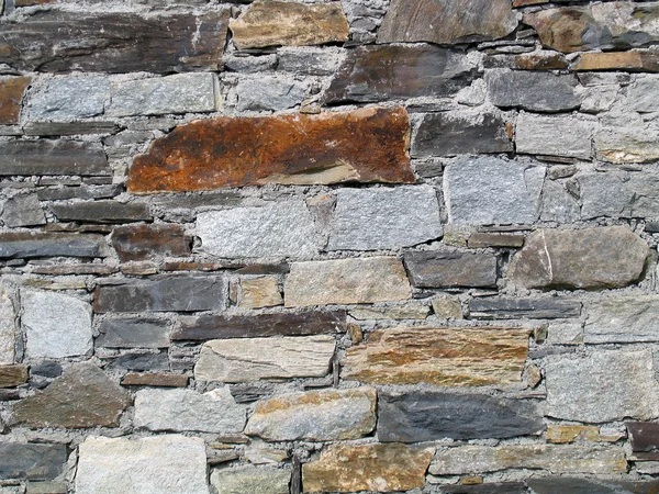 Parede de pedras naturais — Fotografia de Stock