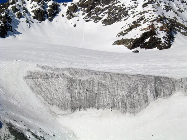 Avalanche glacial de gelo — Fotografia de Stock