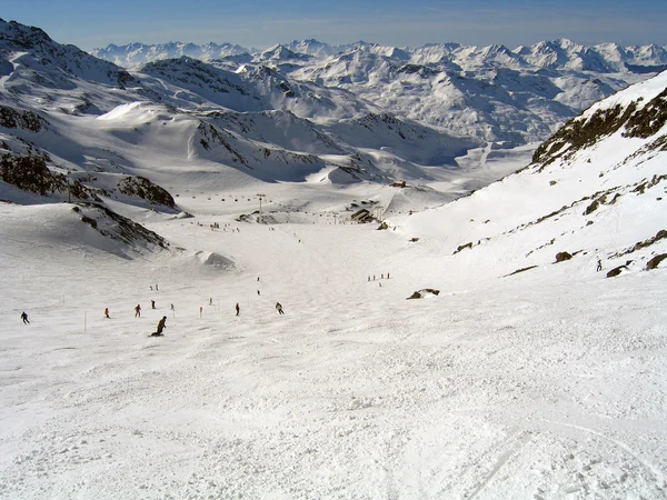 氷河の上 skirun — ストック写真