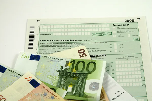 German tax form 2009 Stock Photo