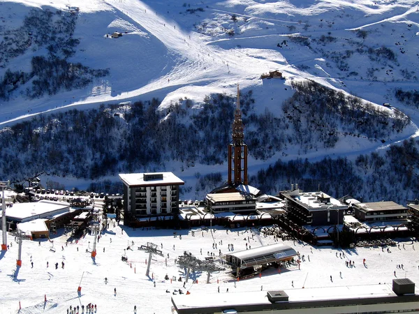 Esquí en Les Menuires — Foto de Stock