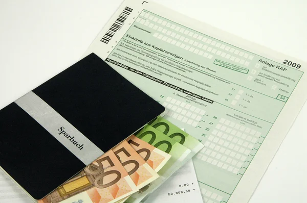 Formulario fiscal alemán 2009 — Foto de Stock