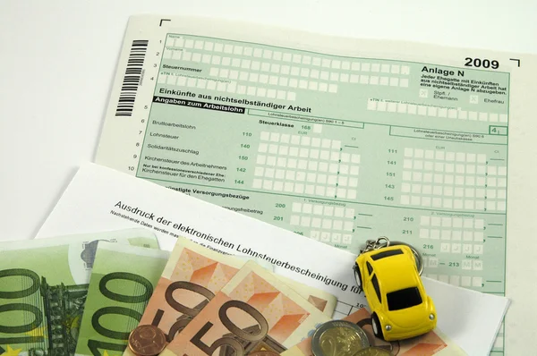 Formularz podatkowy niemiecki 2009 — Zdjęcie stockowe