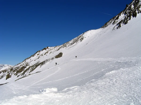 Offside på skirun — Stockfoto