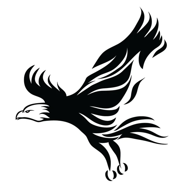 Diseño águila negra — Archivo Imágenes Vectoriales