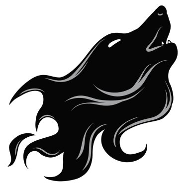 Wolf's head clipart