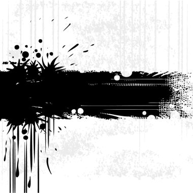 Ink splat banner clipart