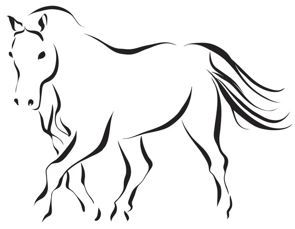 Cavallo 6 — Vettoriale Stock