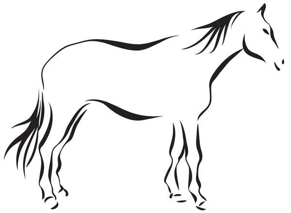 Cavallo 4 — Vettoriale Stock