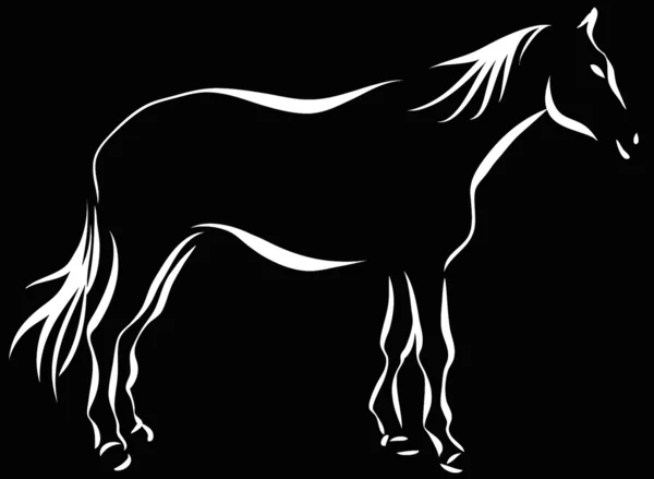 Häst 8 — Stock vektor