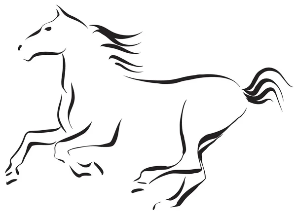 Horse line drawing Vector Art Stock Images  Depositphotos