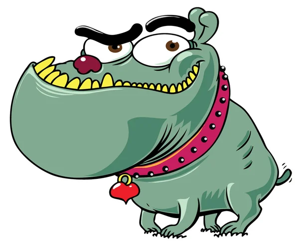 Bulldog cartone animato — Vettoriale Stock