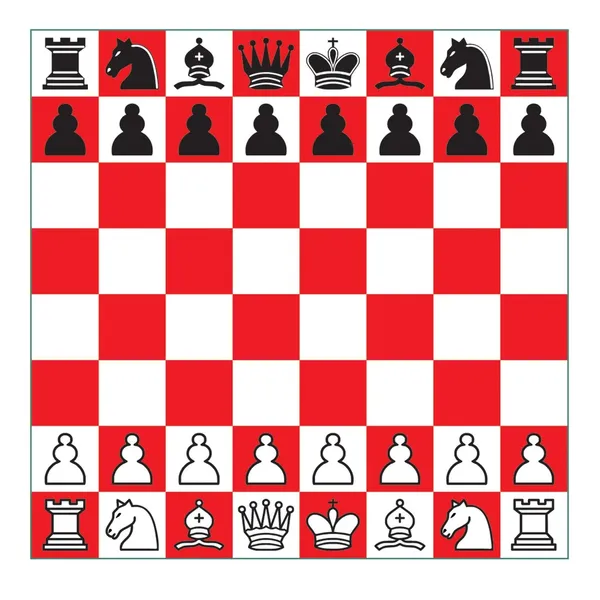 Quadro de xadrez — Vetor de Stock