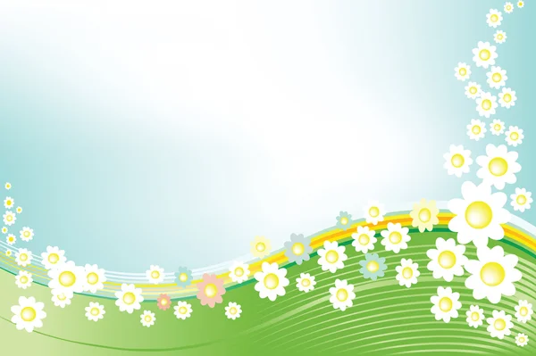 Floral spring background — Stock Vector