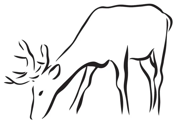 Charakterze jeleni — Wektor stockowy