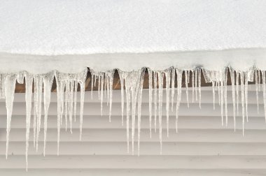 Icicle and Snow Roof clipart