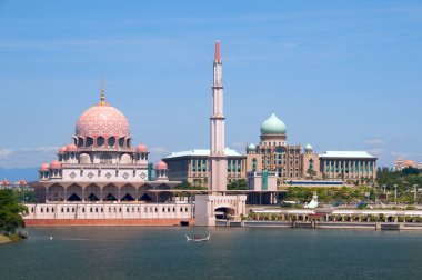 A mosque in a clear day clipart